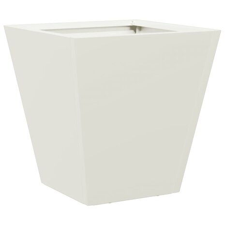 Plantenbak 30x30x30 cm staal wit 2