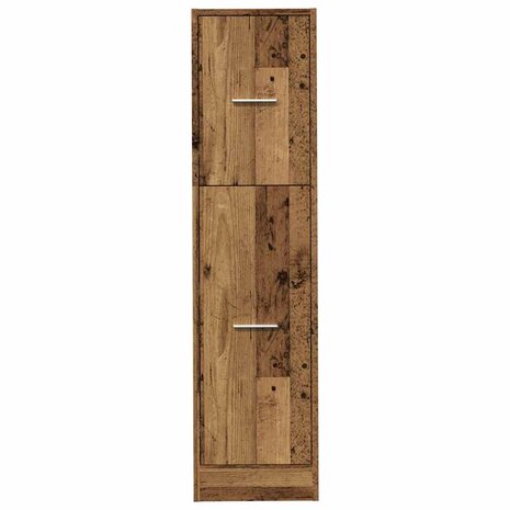 Apothekerskast 30x41x118 cm bewerkt hout oud houtkleurig 5