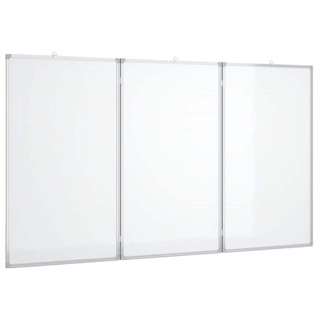 Whiteboard magnetisch inklapbaar 180x100x1,7 cm aluminium 2