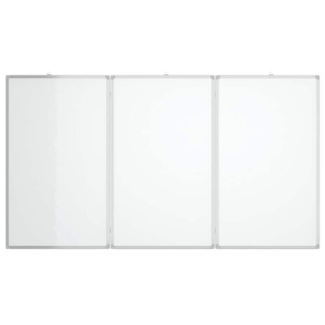 Whiteboard magnetisch inklapbaar 180x100x1,7 cm aluminium 3
