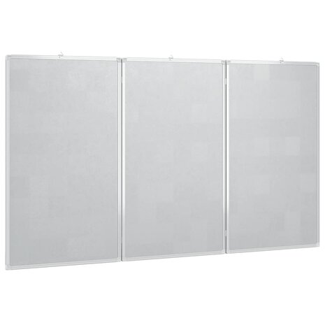 Whiteboard magnetisch inklapbaar 180x100x1,7 cm aluminium 4