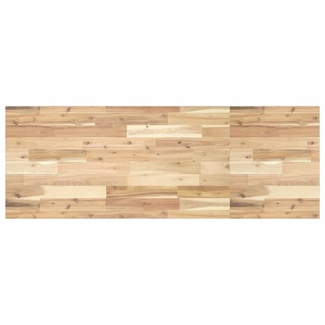 Bureaublad 120x50x2 cm onbehandeld massief acaciahout 1