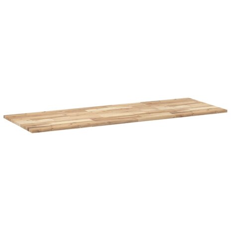 Bureaublad 120x50x2 cm onbehandeld massief acaciahout 6