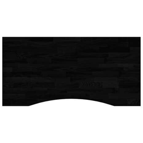 Bureaublad rechthoekig 100x50x2,5 cm eikenhout donkerbruin 2