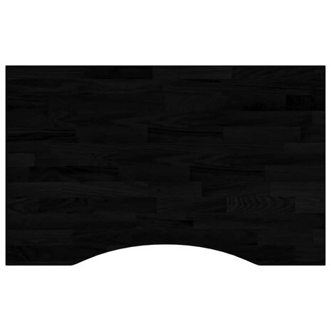 Bureaublad rechthoekig 80x60x2,5 cm eikenhout donkerbruin 2