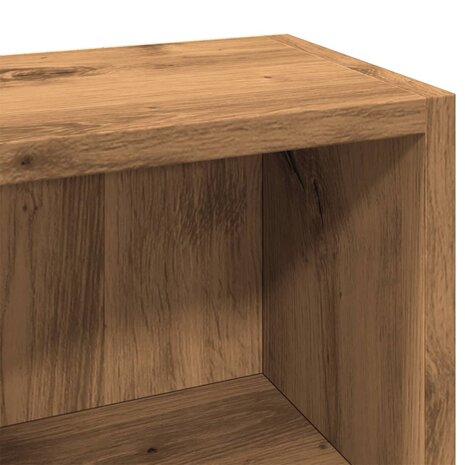 CD-kasten 2 st 21x16x93,5 bewerkt hout artisanaal eikenkleur 8