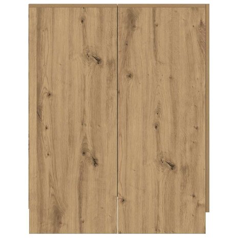 Wasmachinekast 70,5x71,5x91,5 cm artisanaal eikenkleurig 5
