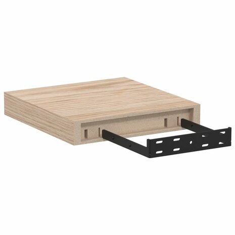 Wandschapppen 2 st 23x23,5x4 cm bewerkt hout 5
