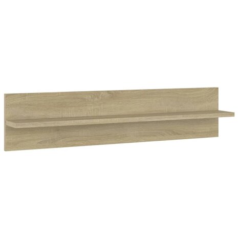 Wandschappen 2 st 80x11,5x18cm bewerkt hout sonoma eikenkleurig 3