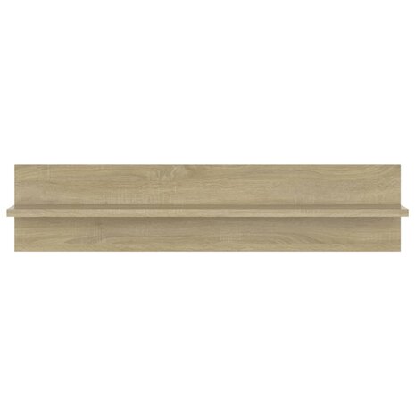Wandschappen 2 st 80x11,5x18cm bewerkt hout sonoma eikenkleurig 4