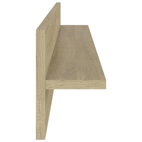 Wandschappen 2 st 80x11,5x18cm bewerkt hout sonoma eikenkleurig 5