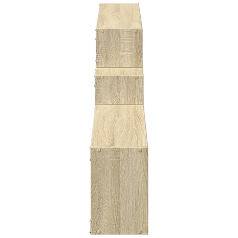 Wandkast 158x18x53 cm bewerkt hout sonoma eikenkleurig 5