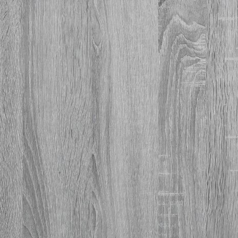 Vitrinekast 100x8,5x75 cm bewerkt hout grijs sonoma eikenkleur 9