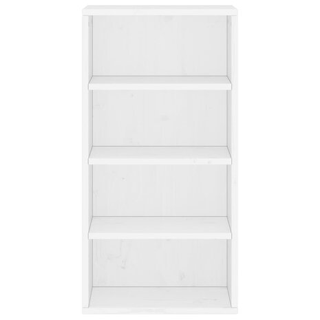 Bijzetkast ODDA 40x24x79 cm massief grenenhout wit 5
