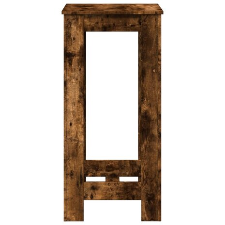 Bartafel 51x50x103,5 cm bewerkt hout gerookt eikenkleur 5