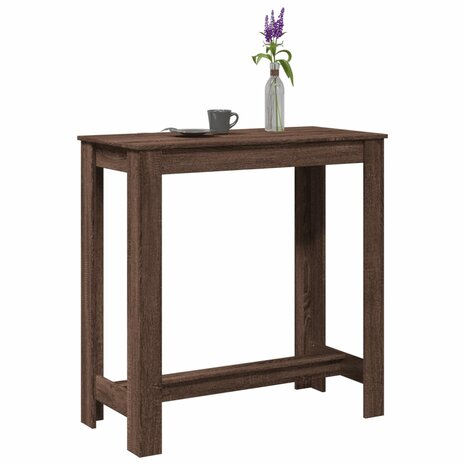 Bartafel 102x50x103,5 cm bewerkt hout bruin eikenkleurig 1