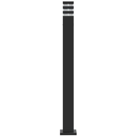 Buitenvloerlamp 110 cm aluminium zwart 5