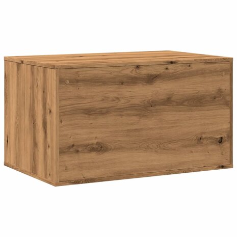 Kattenbakkast 80x50x45 cm bewerkt hout artisanaal eikenkleurig 7