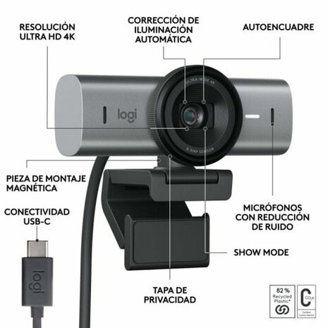 Webcam Logitech 960-001559 4K Ultra HD 7