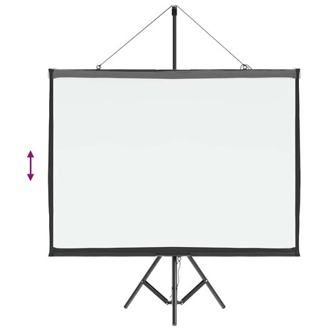 Projectiescherm met statief 60 inch 4:3 7