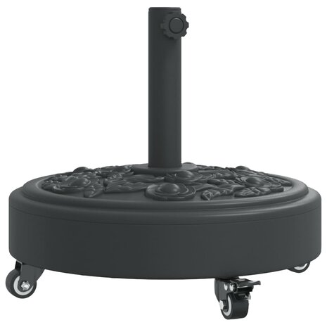 Parasolvoet met wielen voor stok van Ø38 / 48 mm 27 kg rond 2