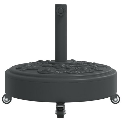 Parasolvoet met wielen voor stok van Ø38 / 48 mm 27 kg rond 4