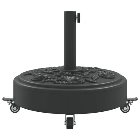 Parasolvoet met wielen voor stok van Ø38 / 48 mm 27 kg rond 5