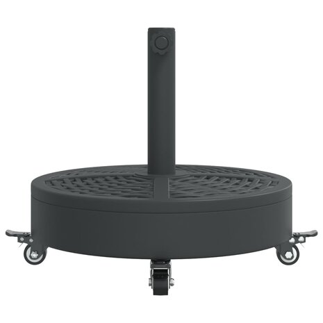Parasolvoet met wielen voor stok van Ø38 / 48 mm 27 kg rond 4