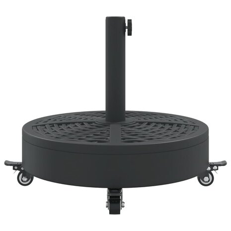 Parasolvoet met wielen voor stok van Ø38 / 48 mm 27 kg rond 5