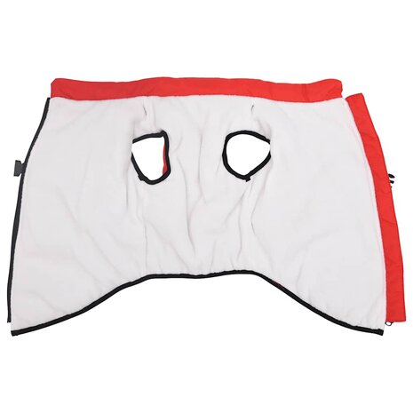 Hondenjas met harnas waterdicht reflecterend rood L48 3