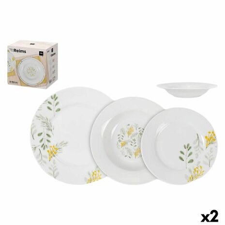 Serviesset La Mediterránea Reims Rond 18 Onderdelen (2 Stuks) 1