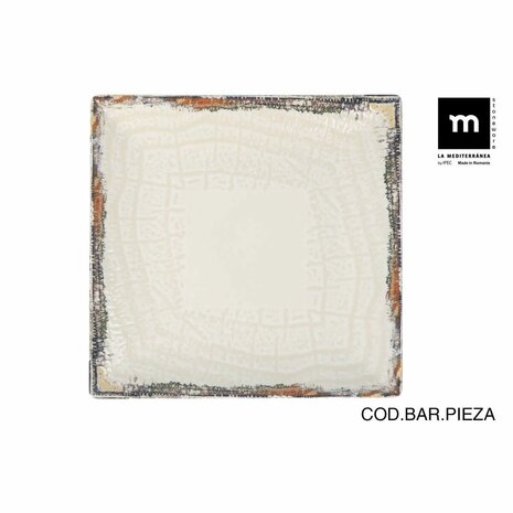 Dinerbord La Mediterránea Albus 24 x 24 x 2 cm (6 Stuks) 2