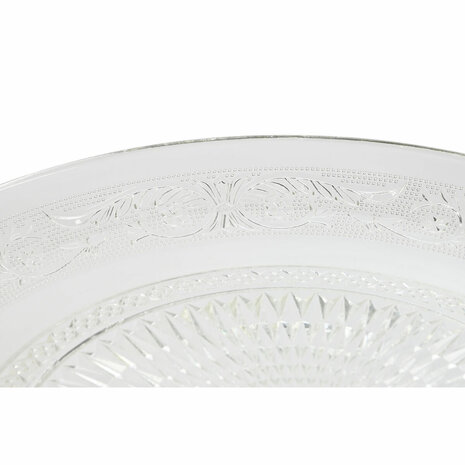 Dinerbord Home ESPRIT Transparant Kristal 33 x 33 x 9,4 cm 1