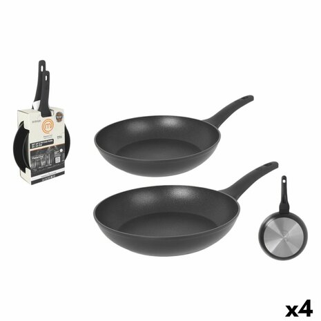 Pannenset MasterChef 24 cm 20 cm (4 Stuks) 1