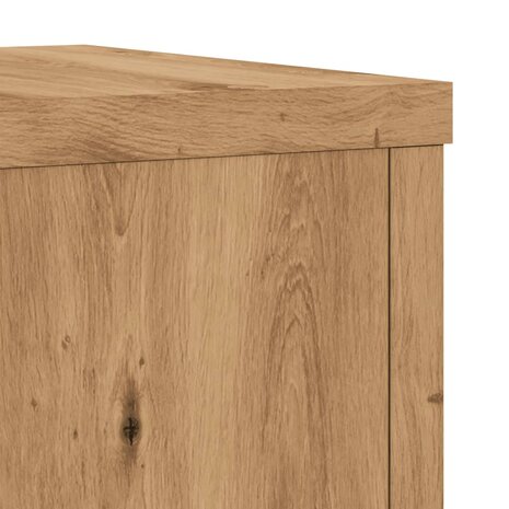 Plantenstandaards 2 st 25x25x35 cm hout artisanaal eiken 8