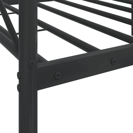 Slaapbank zonder matras 75x190 cm staal zwart 9