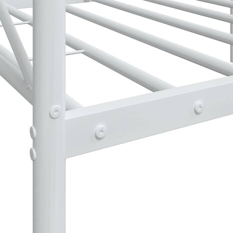 Slaapbank zonder matras 75x190 cm staal wit 9