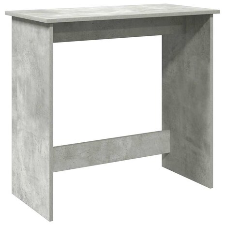 Bureau 80x40x75 cm bewerkt hout betongrijs 2