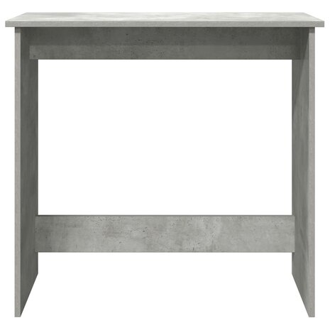 Bureau 80x40x75 cm bewerkt hout betongrijs 4