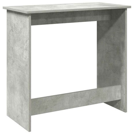 Bureau 80x40x75 cm bewerkt hout betongrijs 6