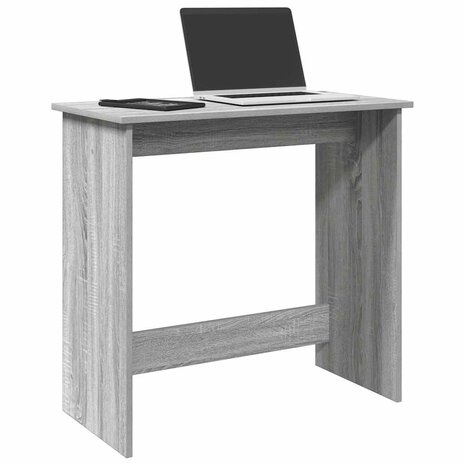 Bureau 80x40x75 cm bewerkt hout grijs sonoma eikenkleurig 1