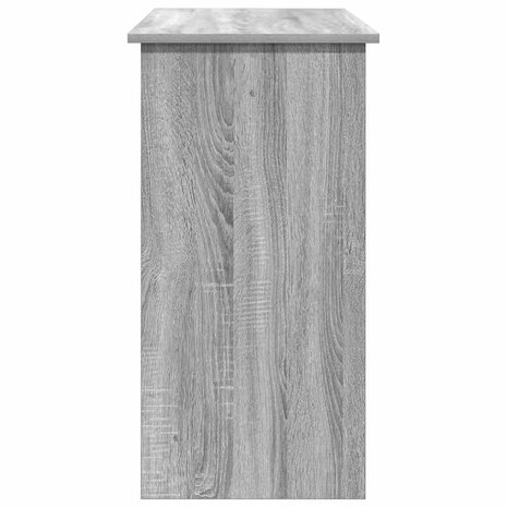 Bureau 80x40x75 cm bewerkt hout grijs sonoma eikenkleurig 5