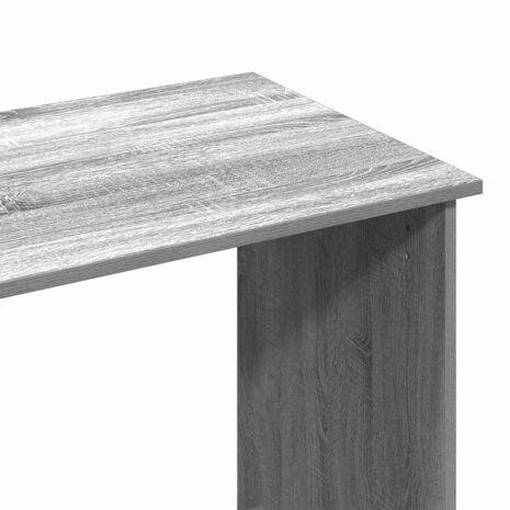 Bureau 80x40x75 cm bewerkt hout grijs sonoma eikenkleurig 7
