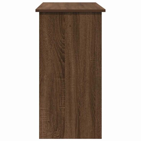 Bureau 80x40x75 cm bewerkt hout bruin eikenkleur 5