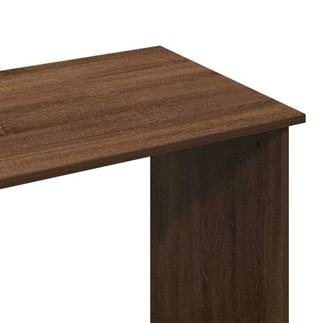 Bureau 80x40x75 cm bewerkt hout bruin eikenkleur 7