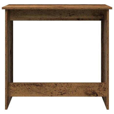 Bureau 80x40x75 cm bewerkt hout oud houtkleurig 4