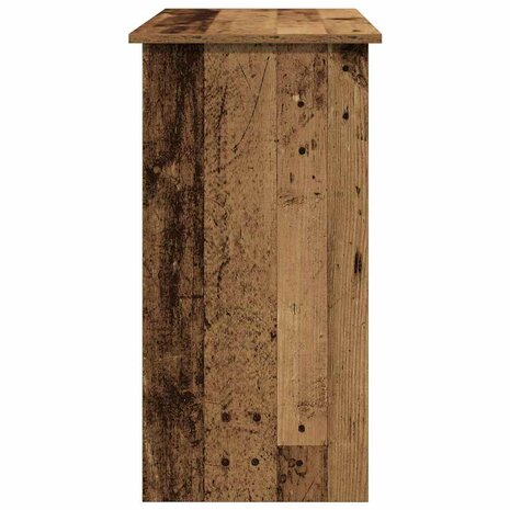 Bureau 80x40x75 cm bewerkt hout oud houtkleurig 5