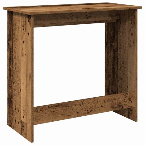 Bureau 80x40x75 cm bewerkt hout oud houtkleurig 6