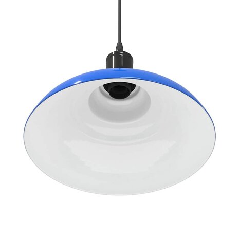 Hanglamp in hoogte verstelbaar E27 Ø31 cm metaal donkerblauw 9