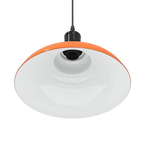 Hanglamp in hoogte verstelbaar E27 Ø31cm metaal glanzend oranje 9